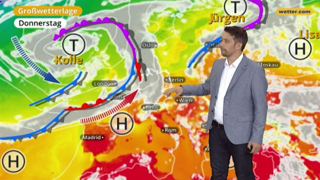 Das Wetter in Europa am 16. August 2017